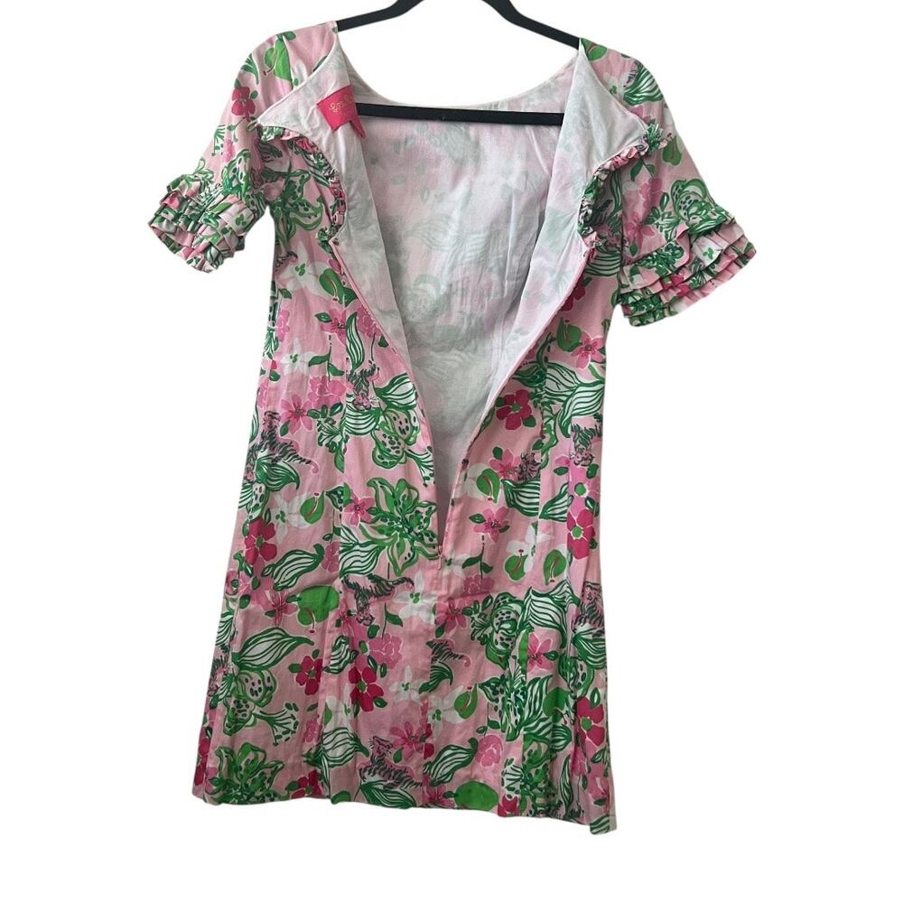 Lilly Pulitzer Jubilee Tiger Lily Floral Shift Mini Dress Size 0 - Picture 2 of 14